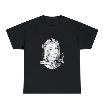 Camiseta Básica Britney Spears Queen - Preto