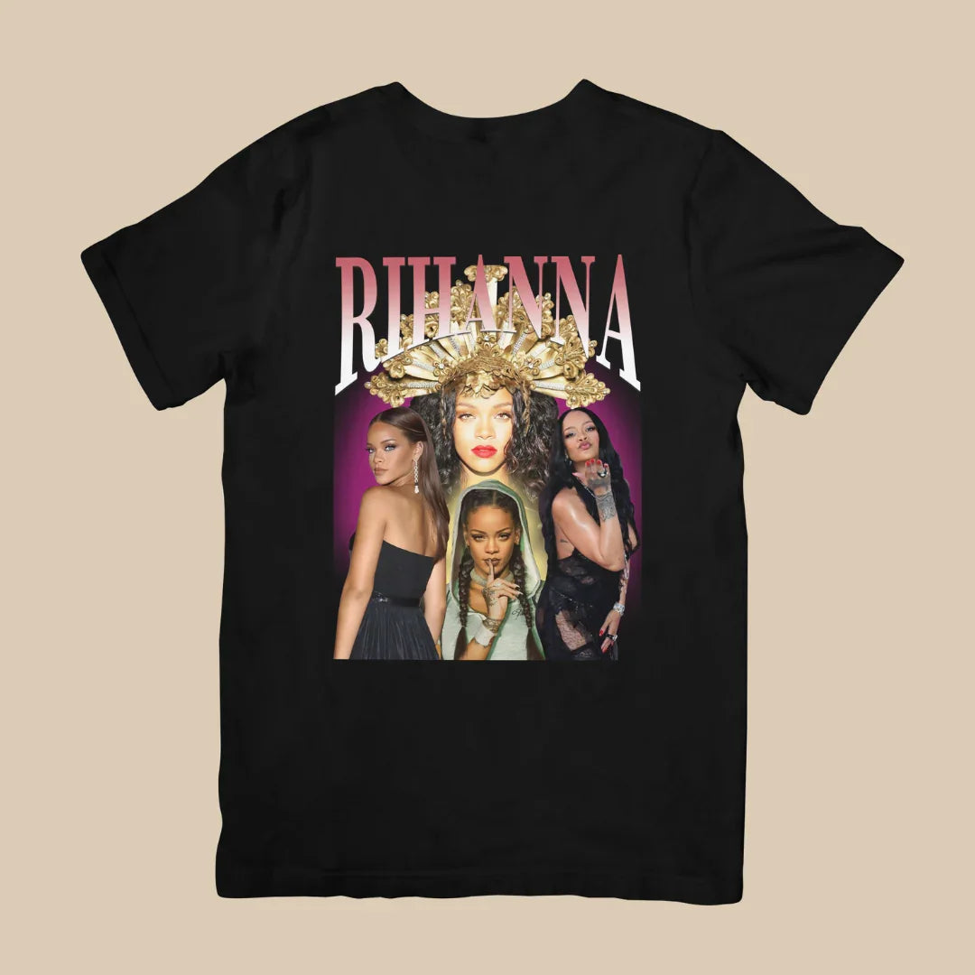 Camiseta Básica Rihanna Queen