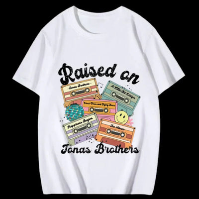 Camiseta Básica Jonas Brothers Raised On Branco