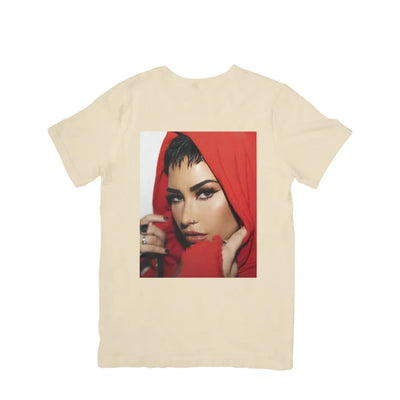Camiseta Básica Demi Lovato Red Photo Pérola