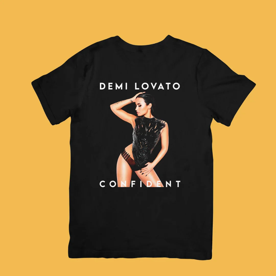 Camiseta Básica Demi Lovato Confident Preto