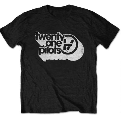 Camiseta Básica Twenty One Pilots Retro Preto