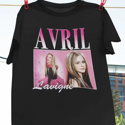 Camiseta Básica Avril Lavigne Retro