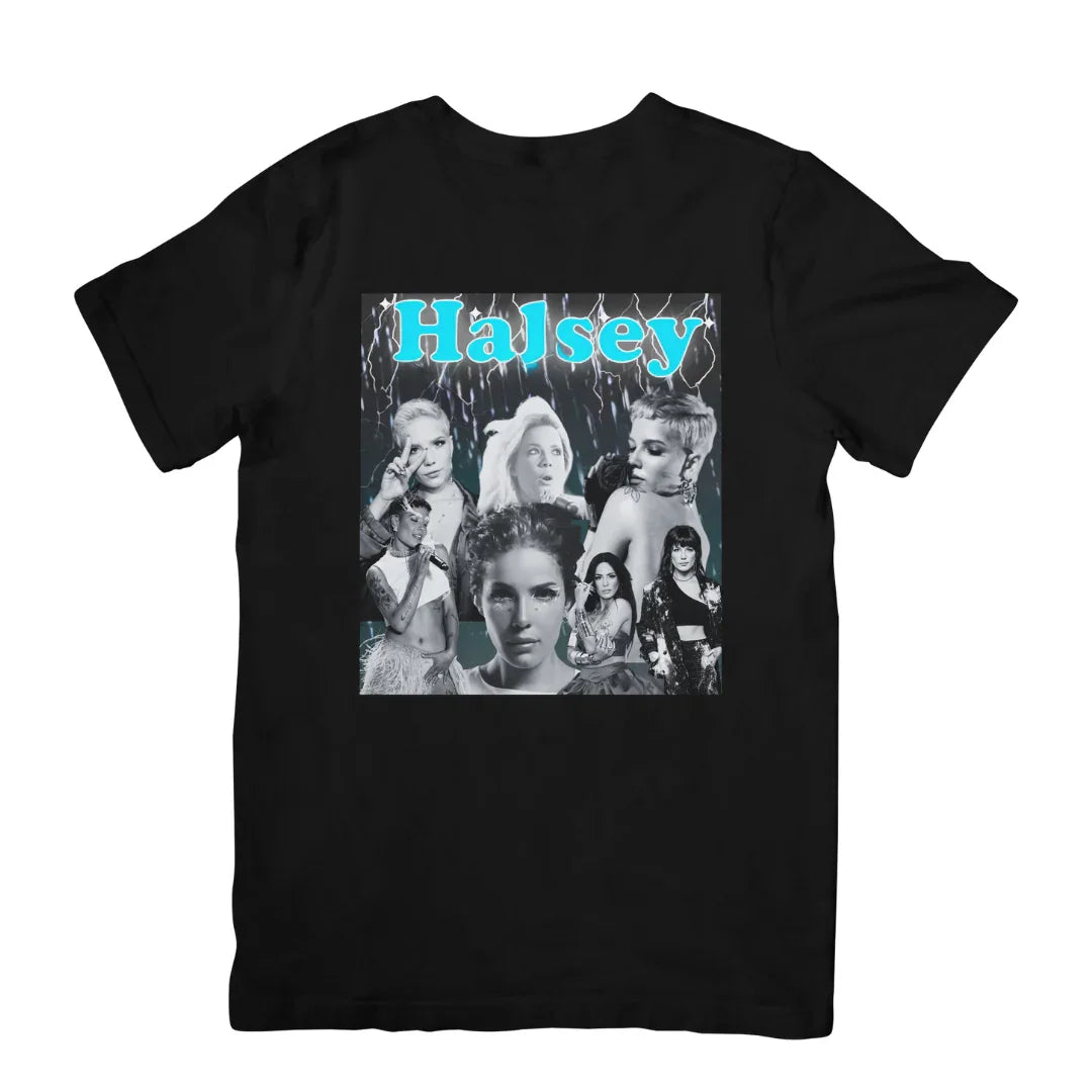 Camiseta Básica Halsey Retro Vintage Preto