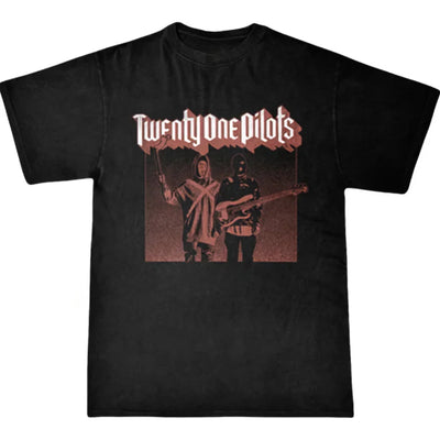 Camiseta Básica Twenty One Pilots Retro Vintage Preto