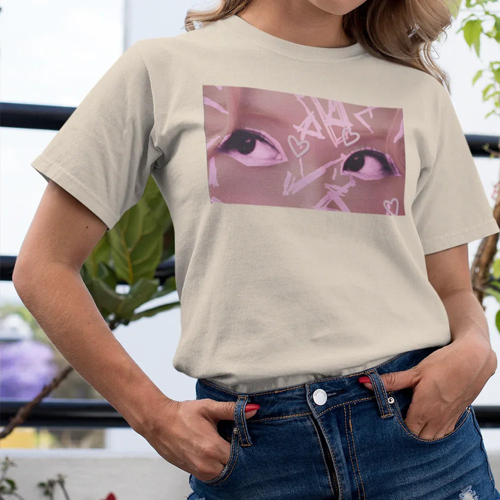 Camiseta Básica Rosé Eyes Blackpink-PEROLA