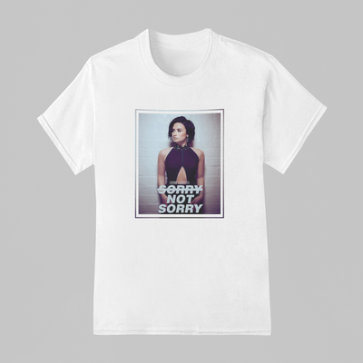 Camiseta Básica Demi Lovato Sorry Not Sorry Vintage