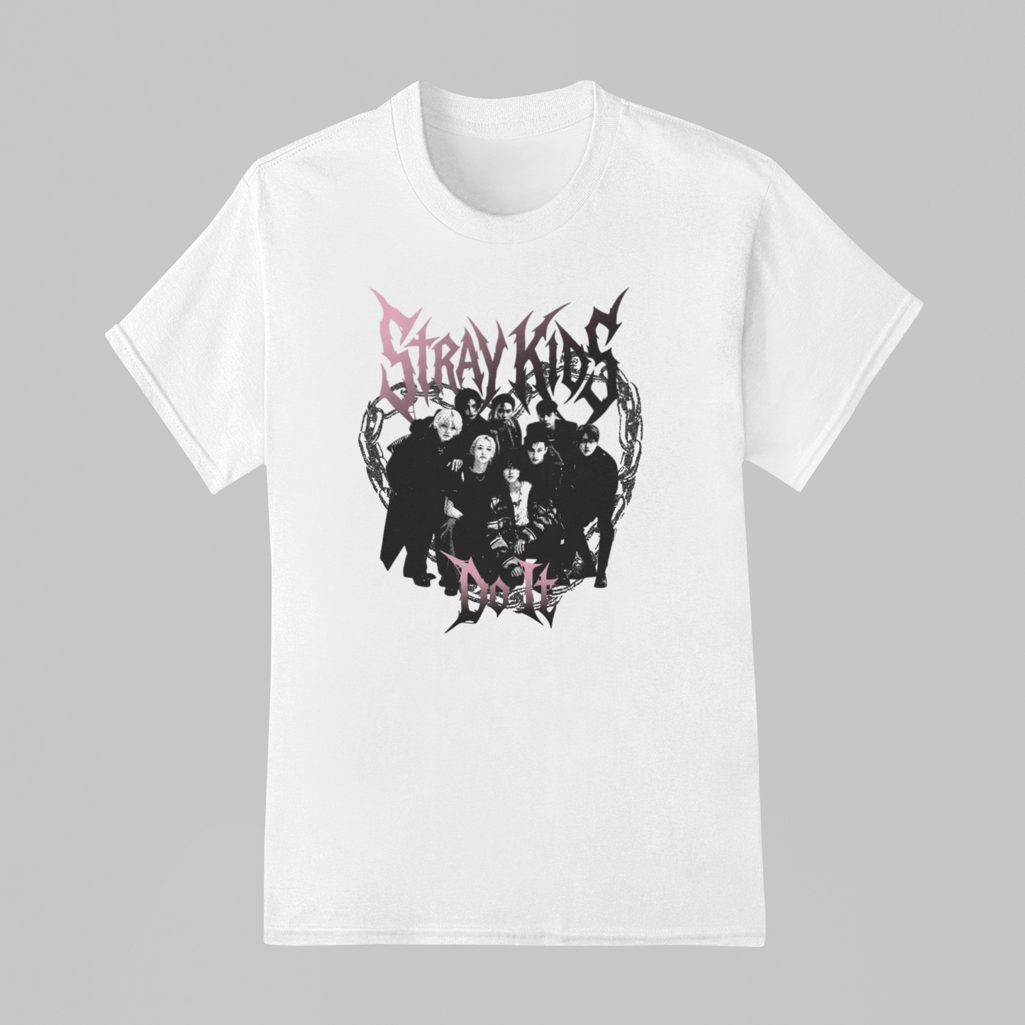 Camiseta Básica Stray Kids Y2K Group