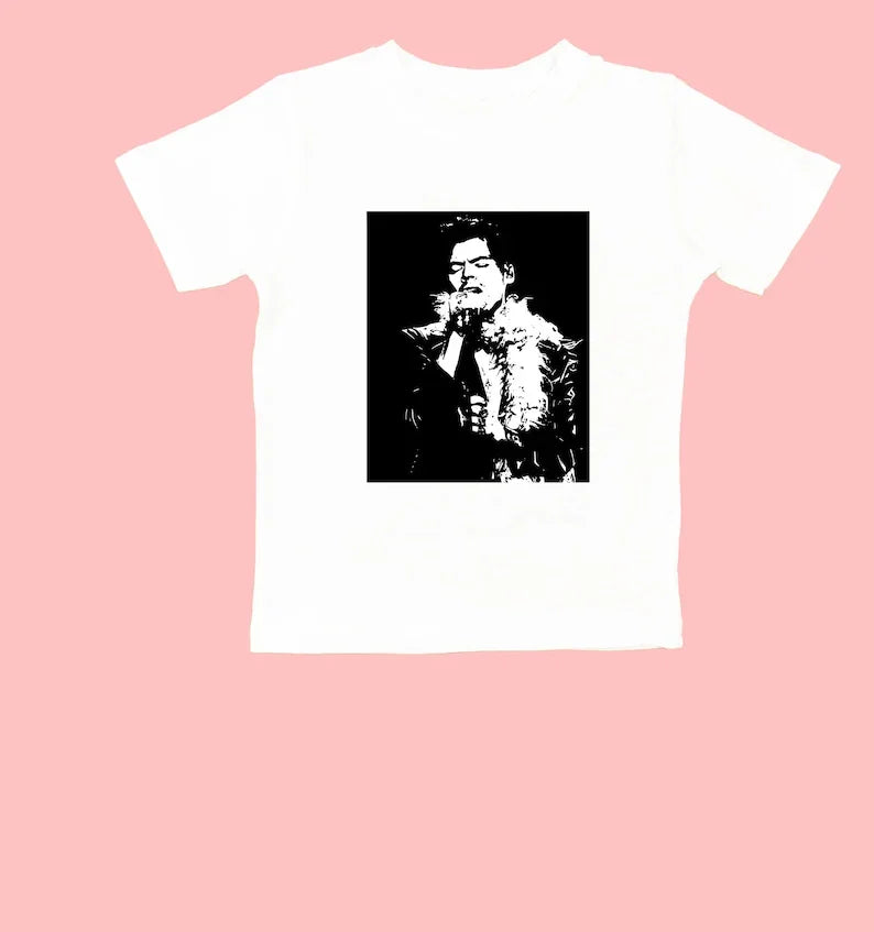 Camiseta Básica Harry Styles Singer - Branco