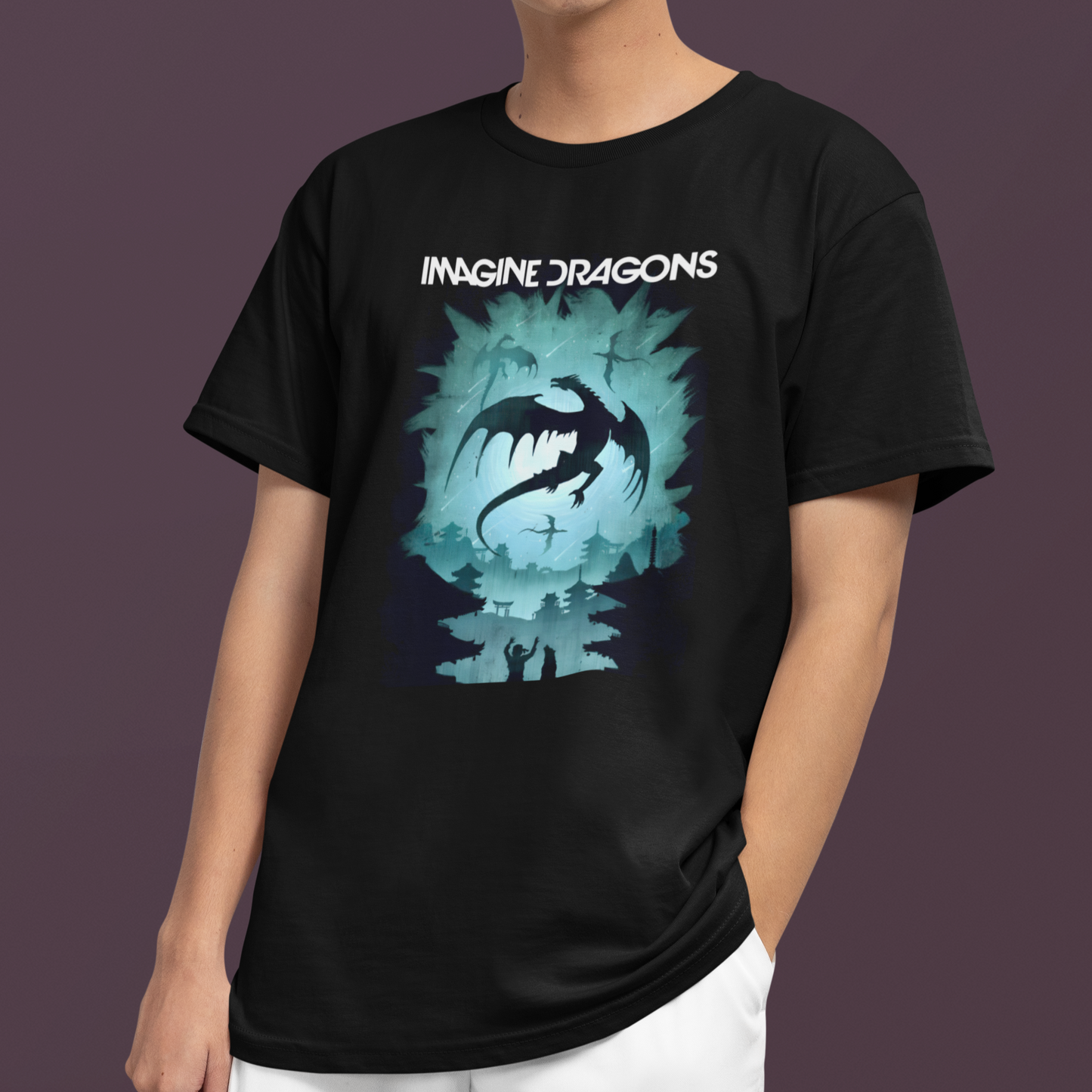 Camiseta Básica Imagine Dragons Banda