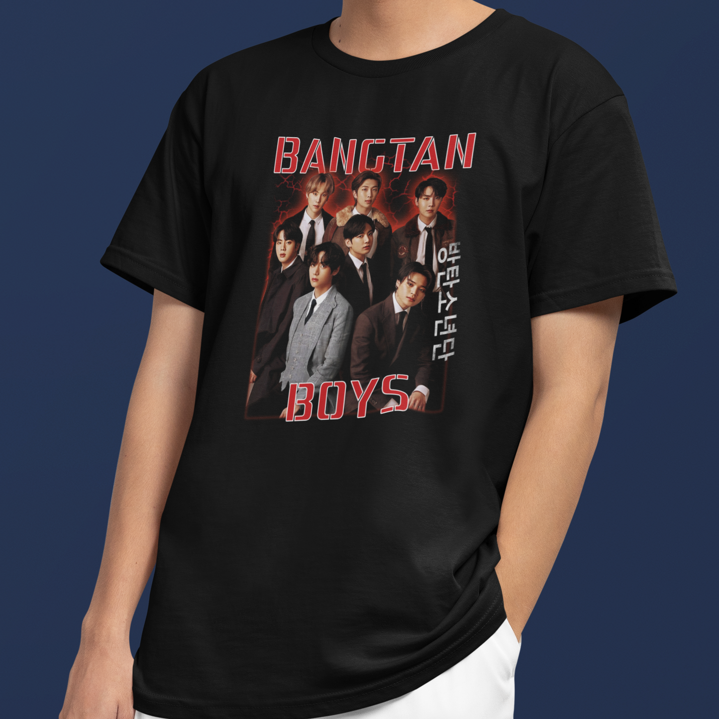Camiseta Básica BTS Bangtan Boys Graphic