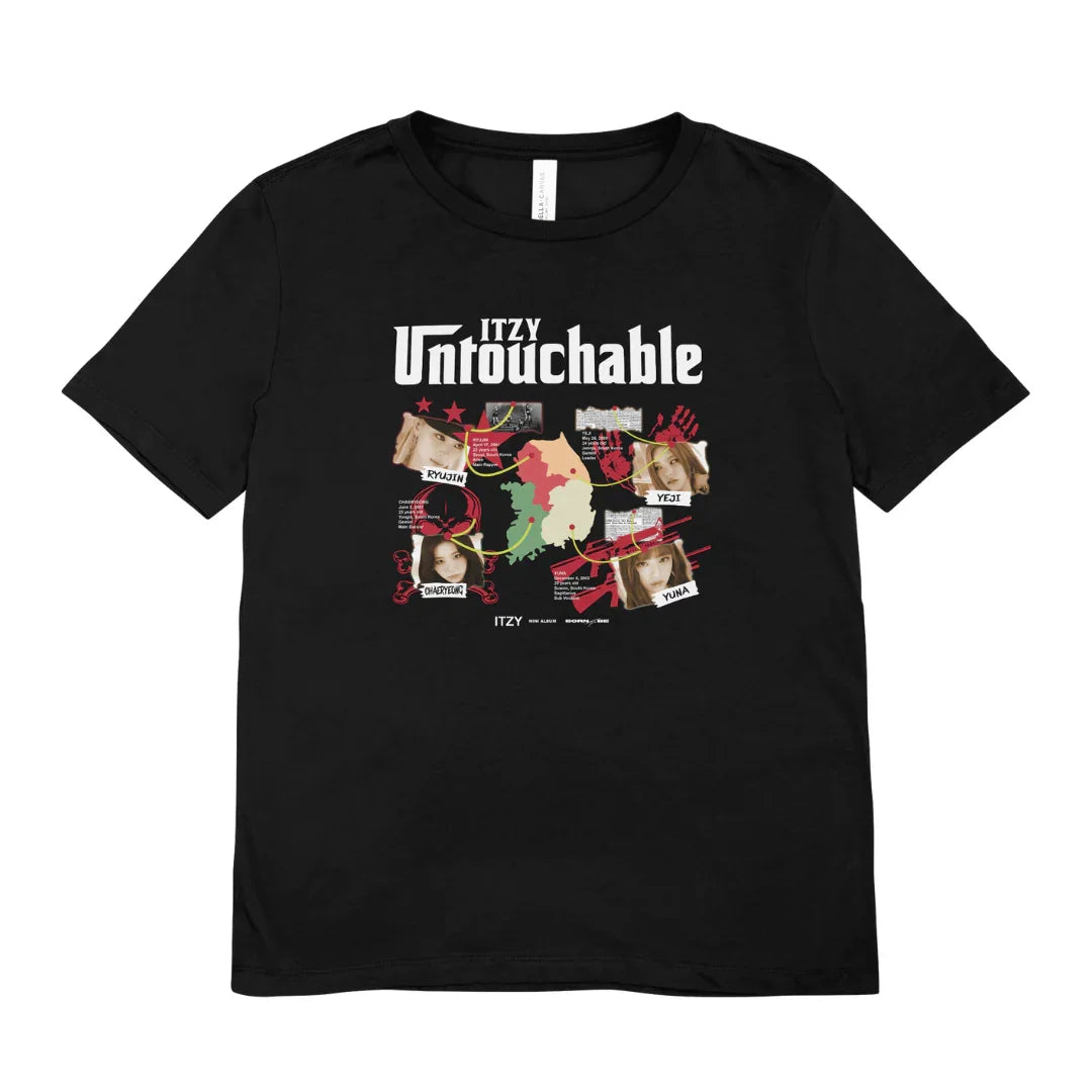 Camiseta Básica Itzy Untouchable - preto