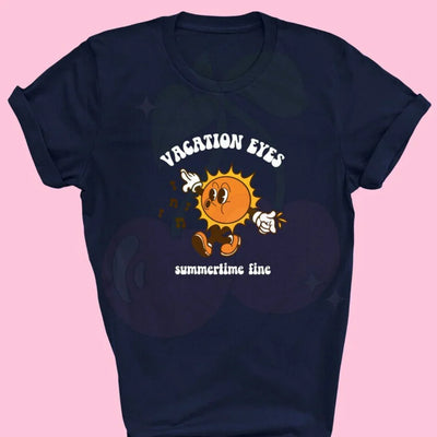 Camiseta Básica Jonas Brothers Vacation Eyes Preto