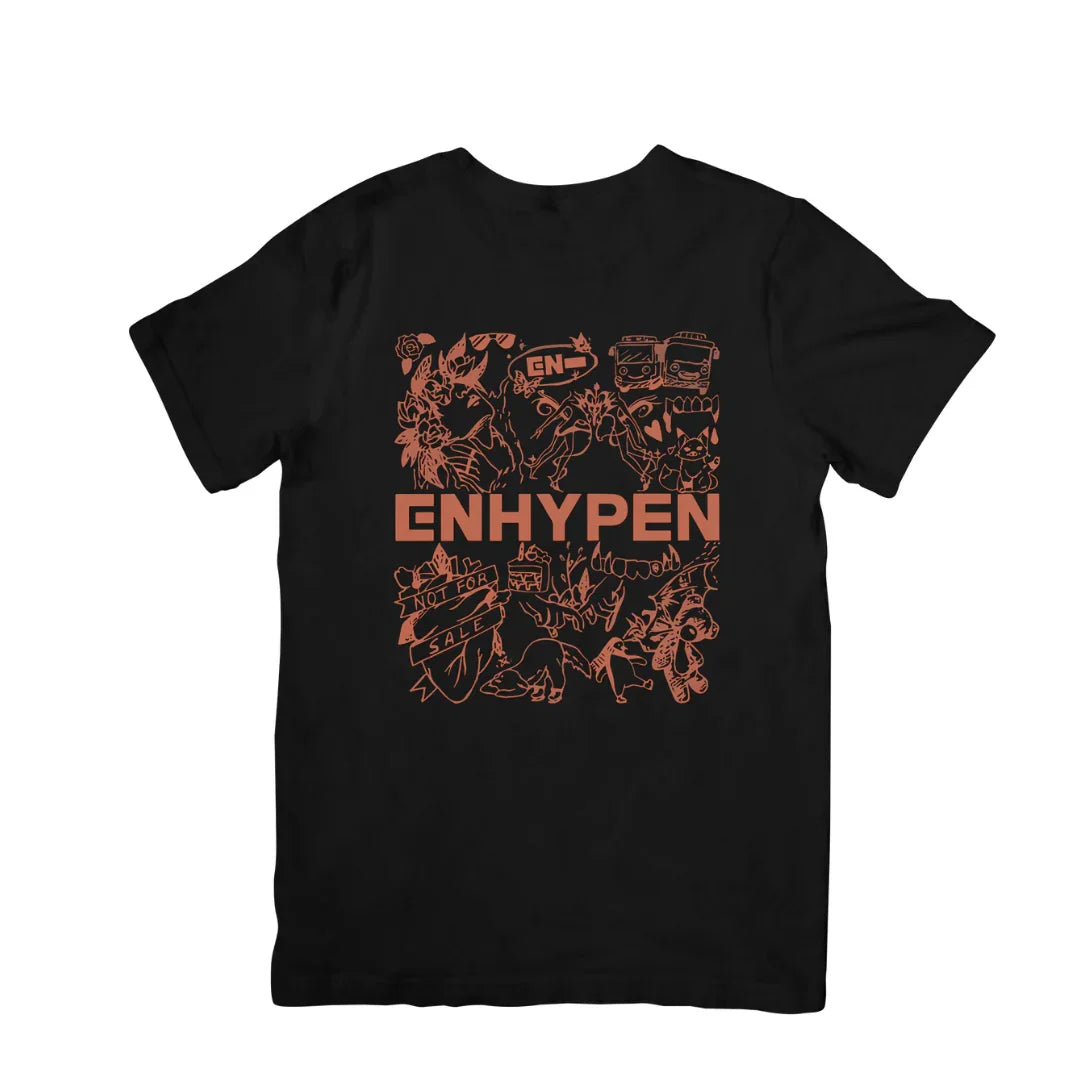 ENHYPENMANiFESTOS/S-SHIRT（BK_L） ENHYPENMANiFESTOS/S-SHIRT