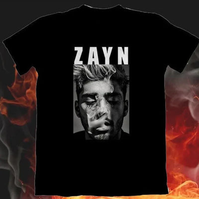 Camiseta Básica Zayn Malik Vintage Smoke