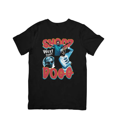 Camiseta Básica Snoop Dogg West Coast Preto