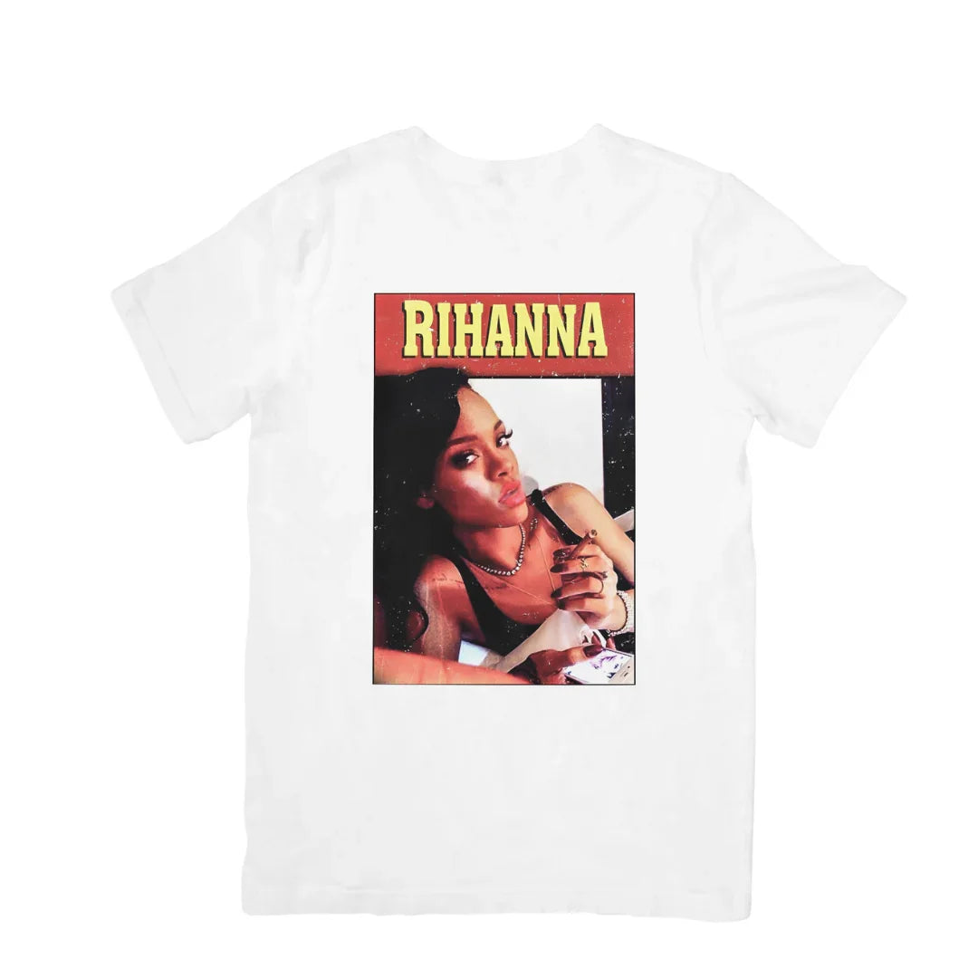 Camiseta Básica Rihanna Retro Vintage