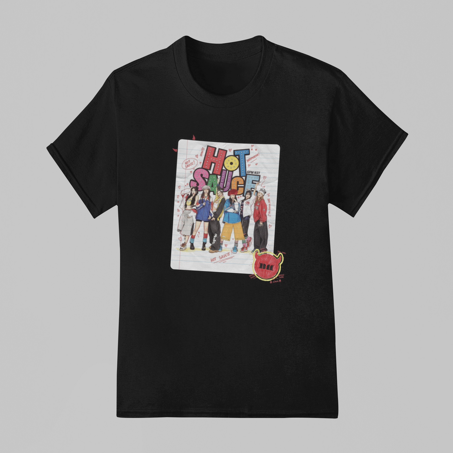 Camiseta Básica Babymonster Illustration Cool