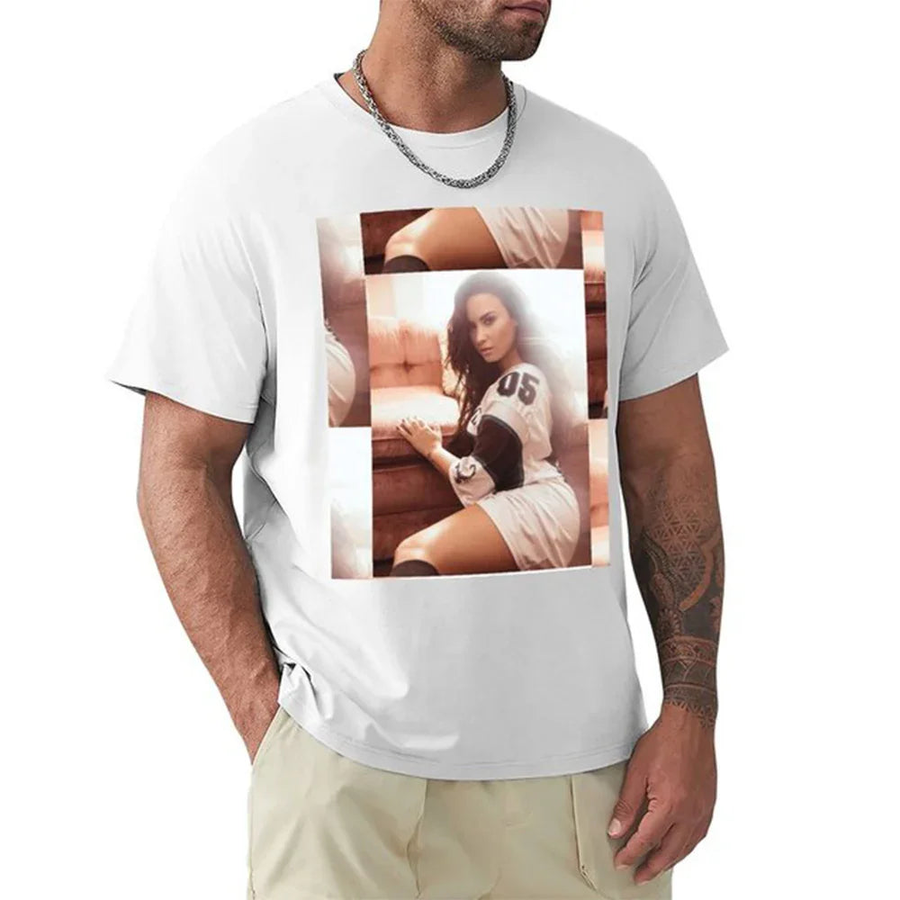 Camiseta Básica Demi Lovato Branco