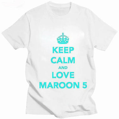 Camiseta Básica Keep Calm and Love Maroon 5
