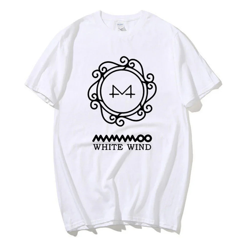 Camiseta Básica Mamamoo White Wind - branco