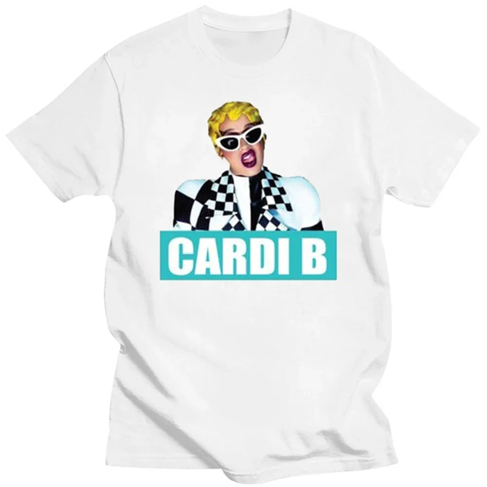 Camiseta Básica Cardi B Style Branco