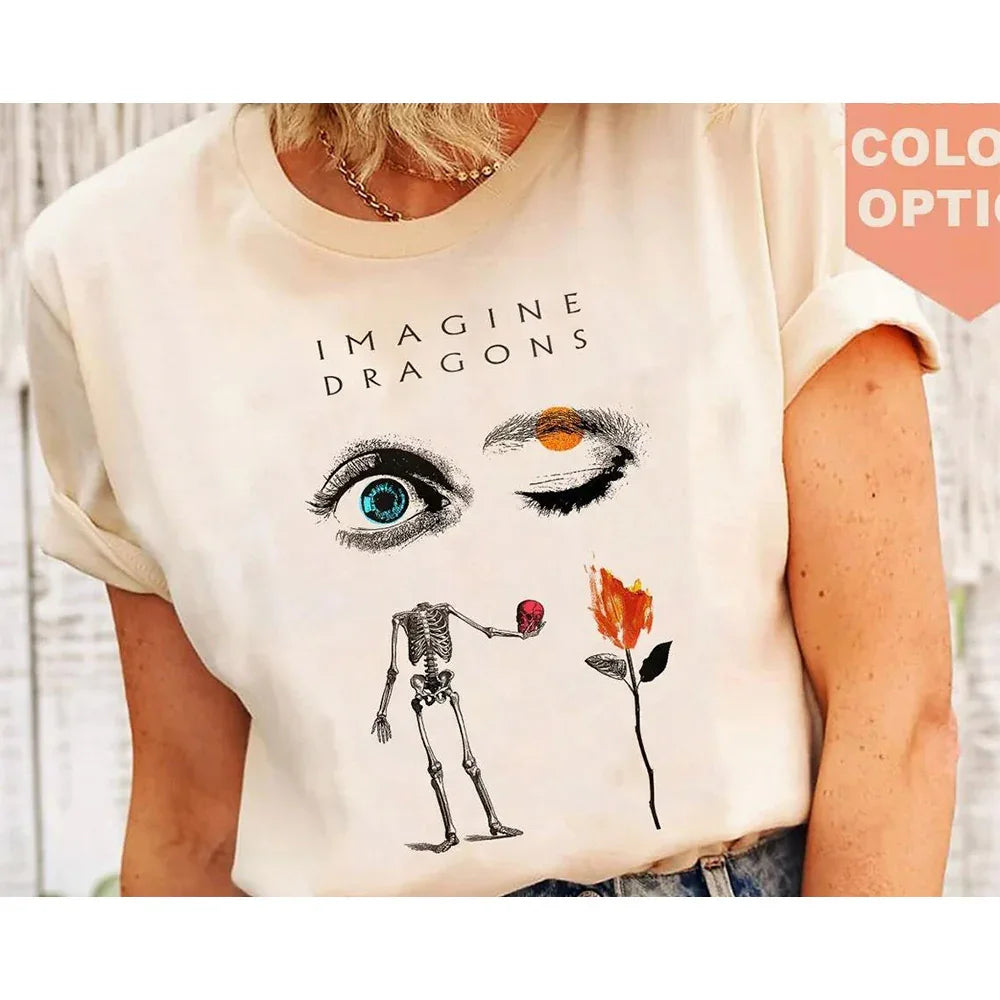 Camiseta Básica Imagine Dragons Bones-PEROLA