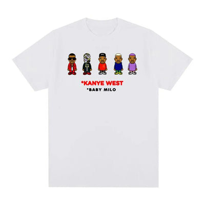 Camiseta Básica Kanye West Baby Milo Branco