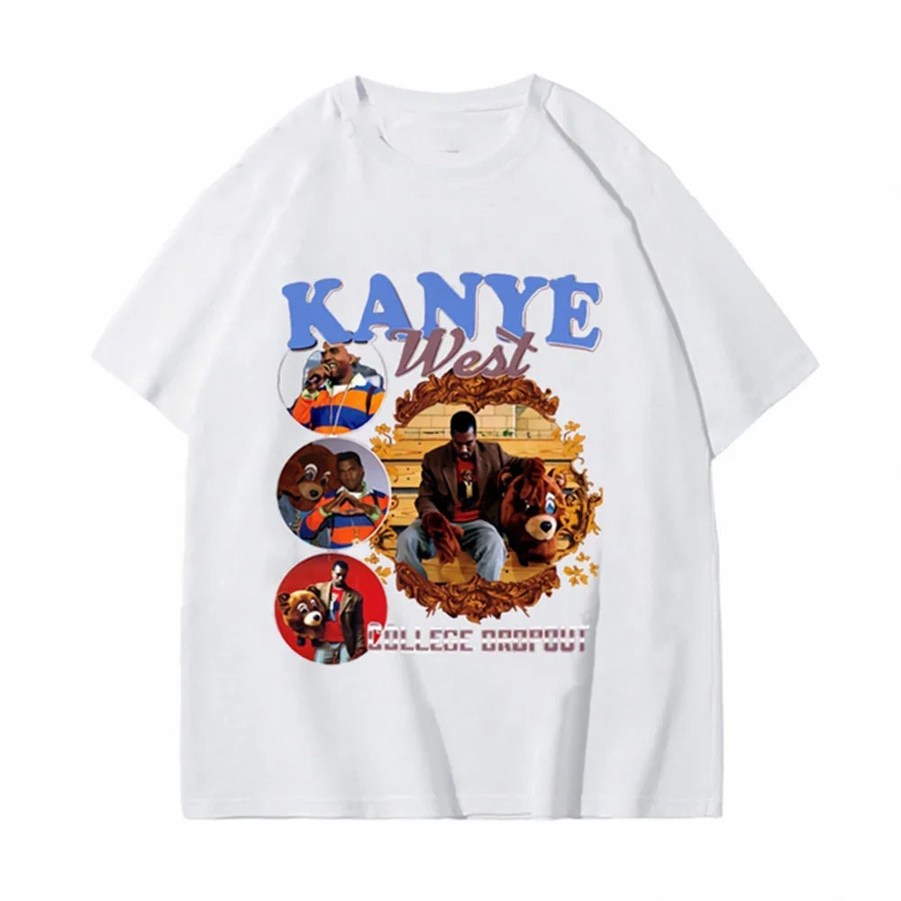 Camiseta Básica Kanye West College Dropout Branco