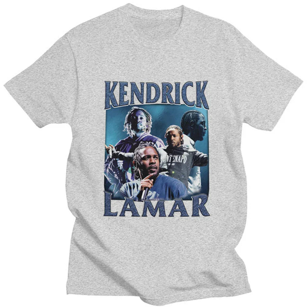 Camiseta Básica Kendrick Lamar Cinza