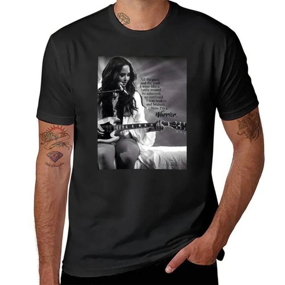 Camiseta Básica Demi Lovato Warrior Preto