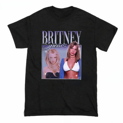 Camiseta Básica Britney Cantora - Preto