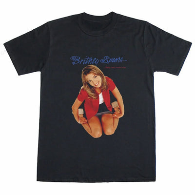 Camiseta Básica Britney Spears One More Time - Preto