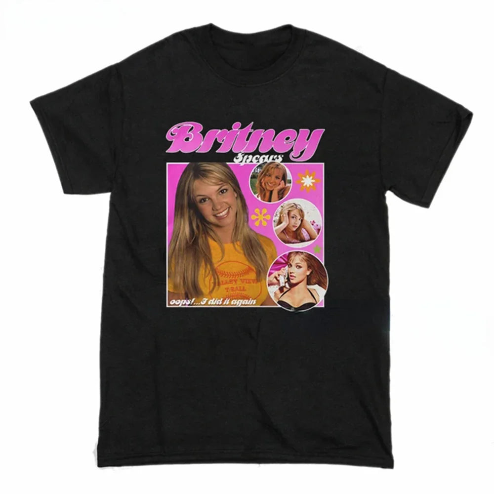 Camiseta Básica I Did It Again Britney Spears - Preto