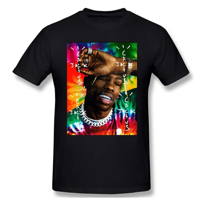 Camiseta Básica Cactus Jack Travis Scott Preto