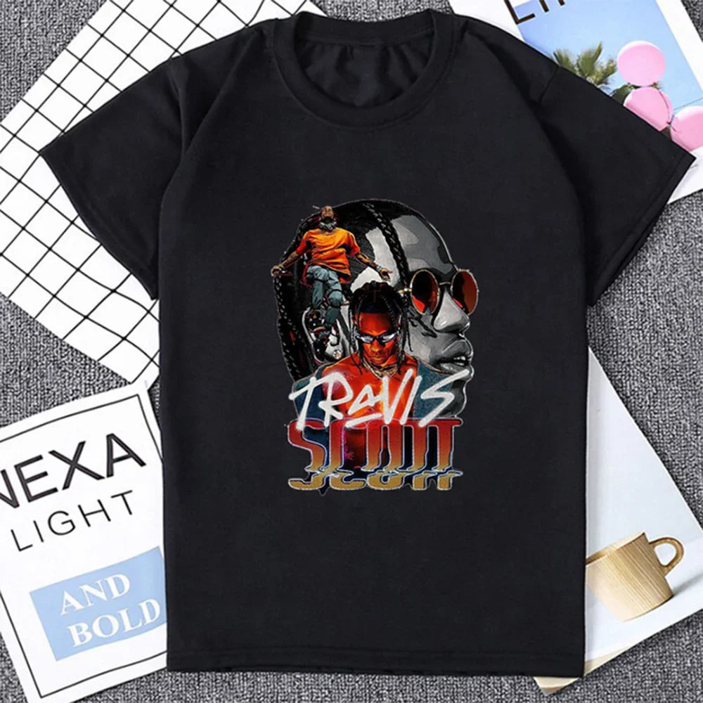 Camiseta Básica Travis Scott Preto