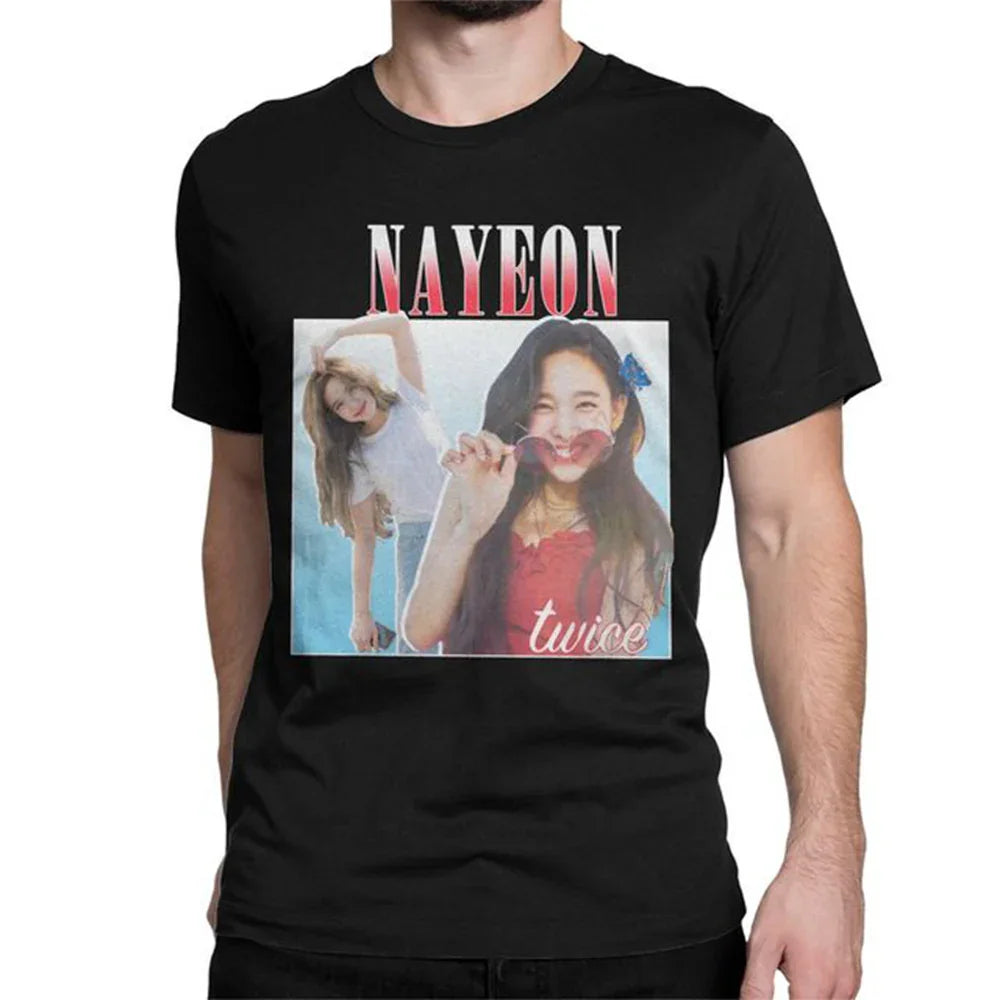 Camiseta Básica Twice Nayeon Kpop - preto