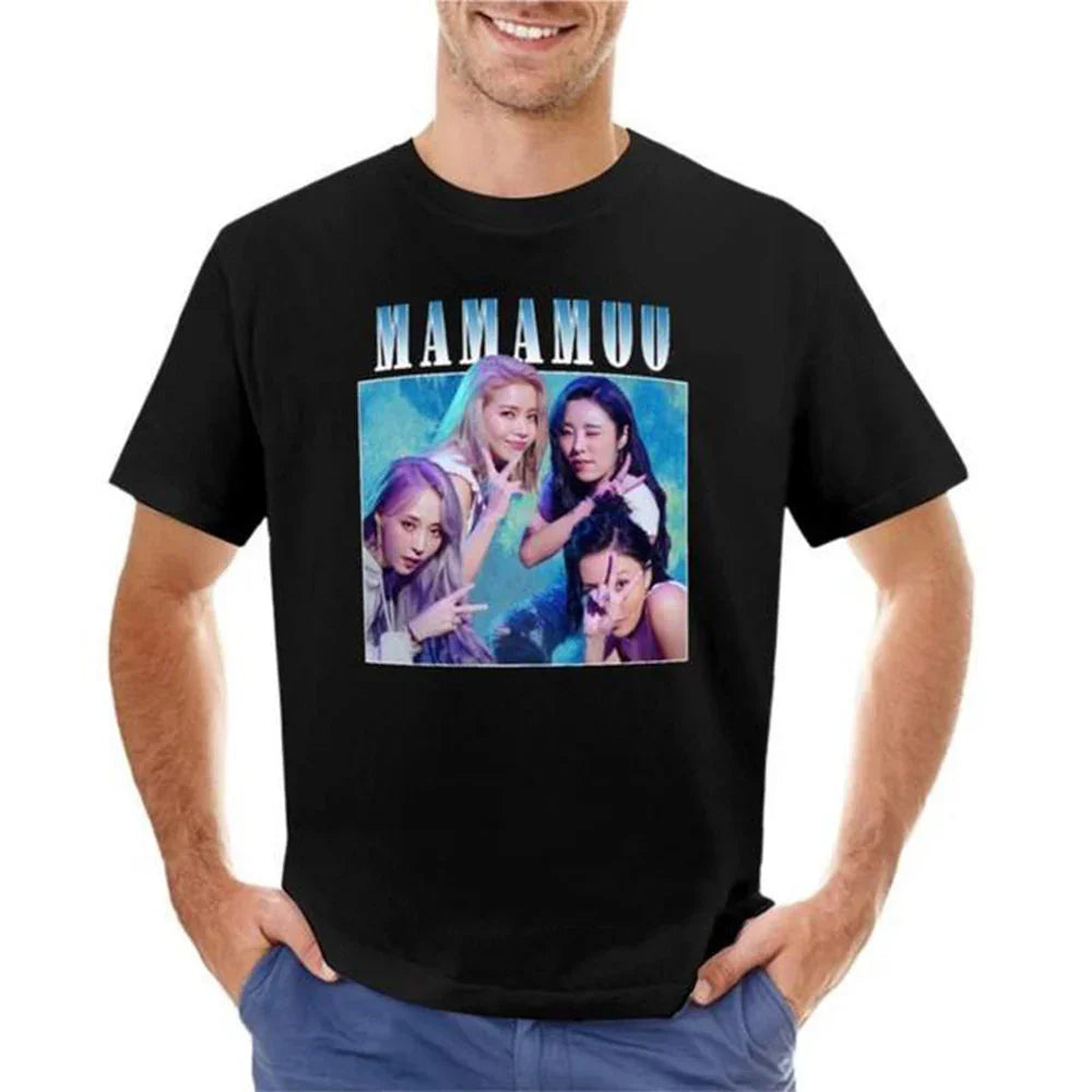 Camiseta Básica Mamamoo Group - preto
