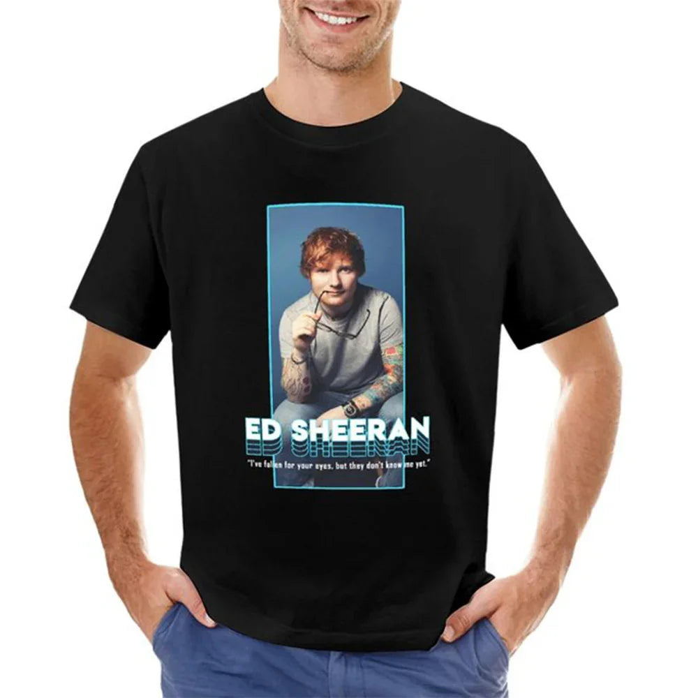 Camiseta Básica Ed Sheeran Casual Preto