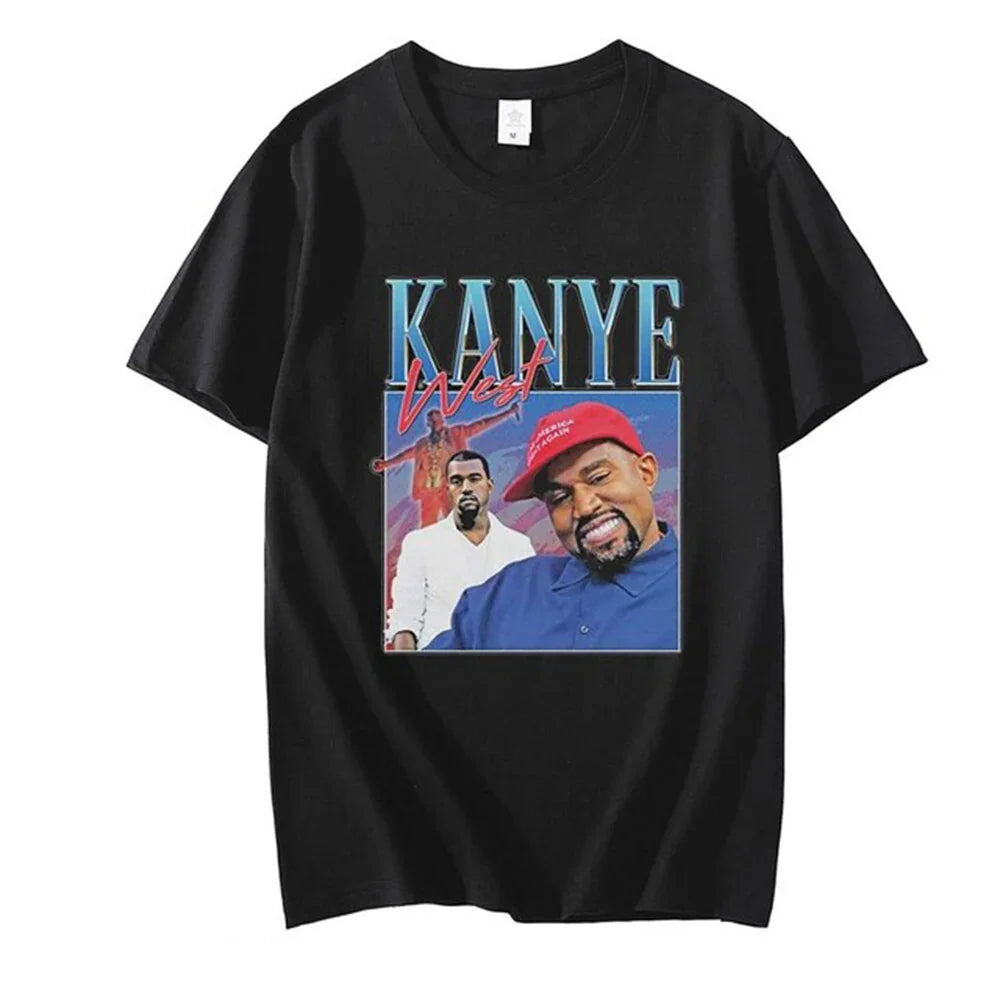 Camiseta Básica Kanye West Rapper Preto
