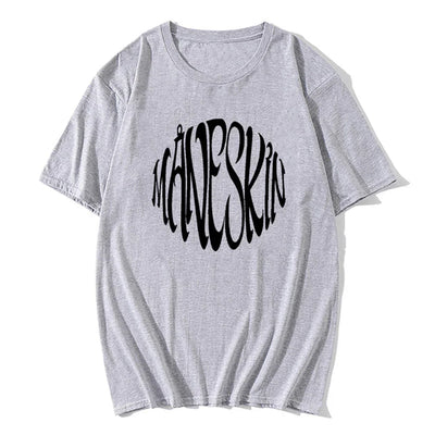 Camiseta Básica Maneskin - cinza