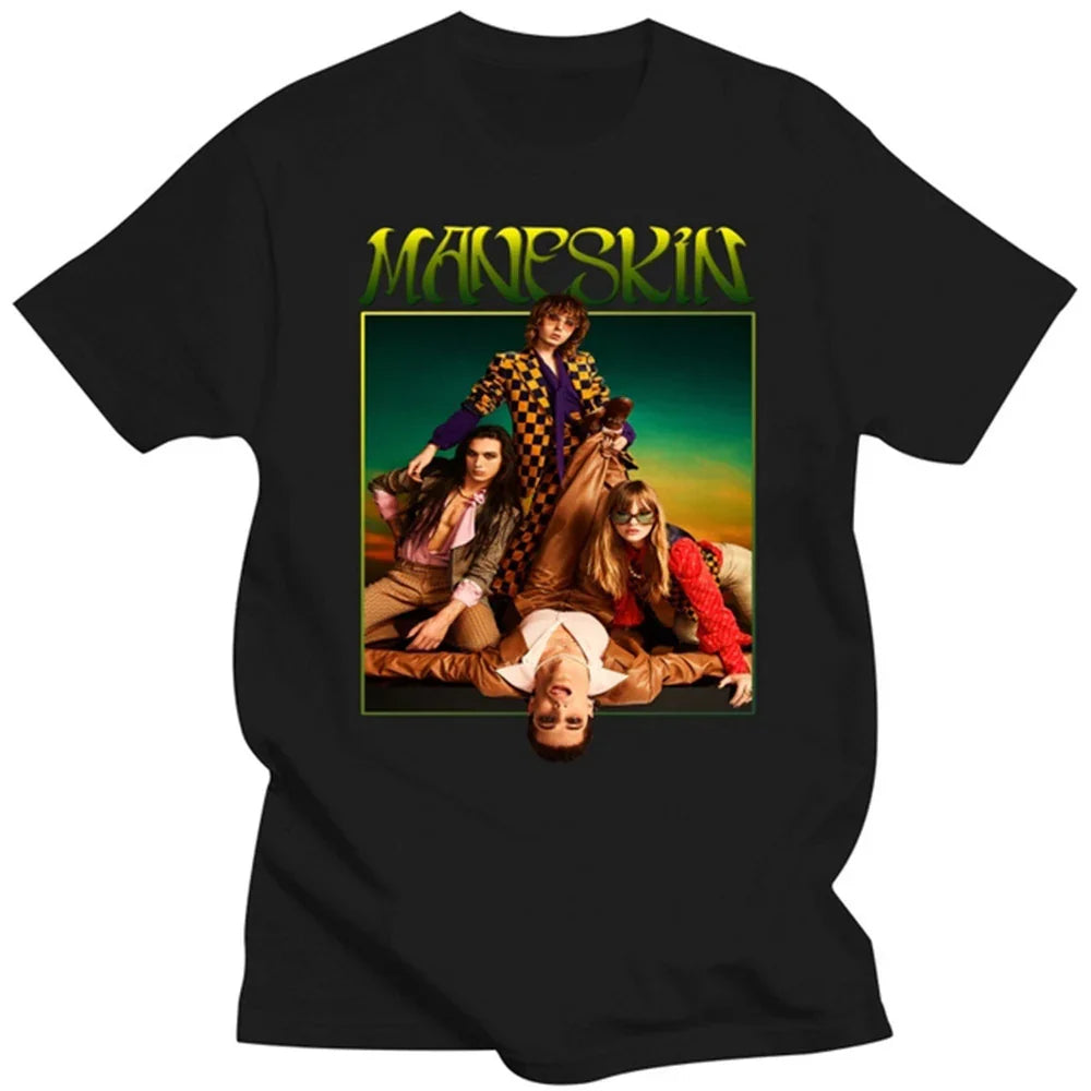 Camiseta Básica Maneskin Relax - preto