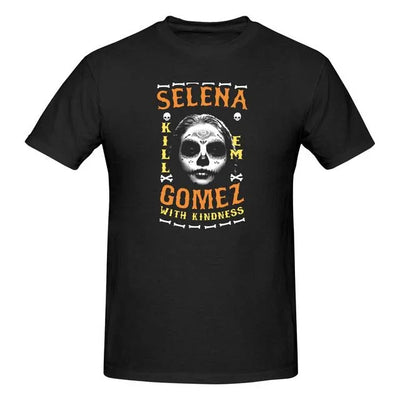 Camiseta Básica Selena Gomez Kill Me - preto