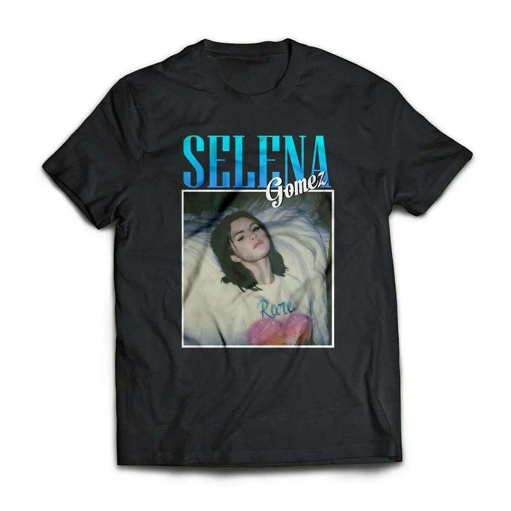 Camiseta Básica Selena Gomez Relaxing - preto