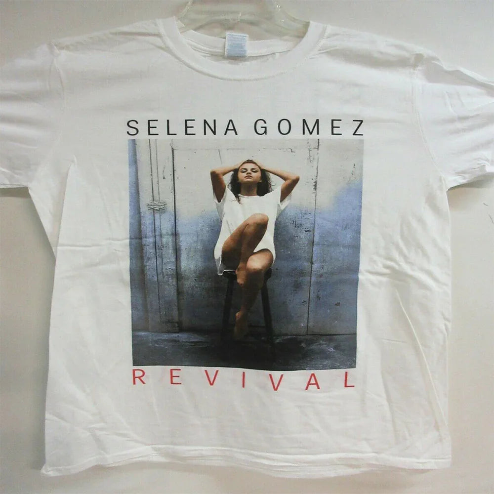 Camiseta Básica Selena Gomez Revival - branco