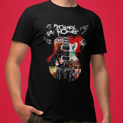 Camiseta Básica My Chemical Romance Guitar