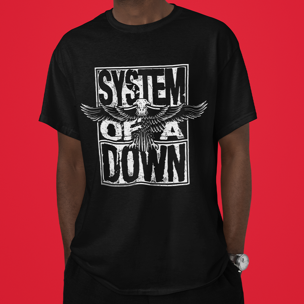 Camiseta Básica Sistem Of A Down Eagle