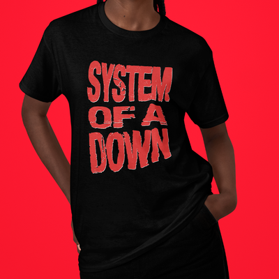 Camiseta Básica Sistem Of A Down Red