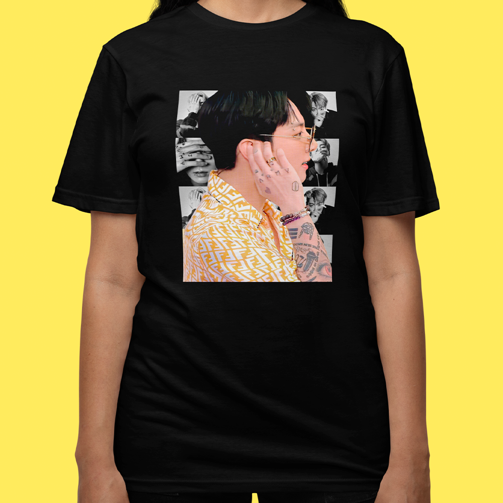 Camiseta Básica Jungkook BTS Collage