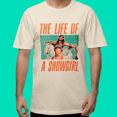 Camiseta Básica Taylor Swift The Life Of a Showgirl Orange